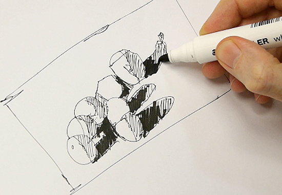 550x381 How To Shade With A Pencil Step By Step Drawing Demonstration