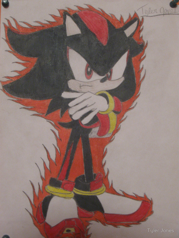 750x1000 Shadow The Hedgehog Drawing By Tyler Jones Redbubble
