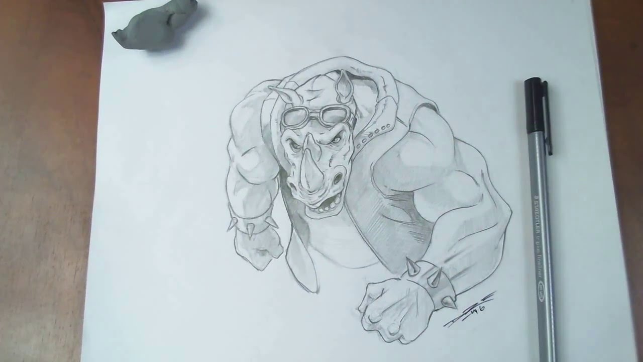 1280x720 Drawing Rocksteady