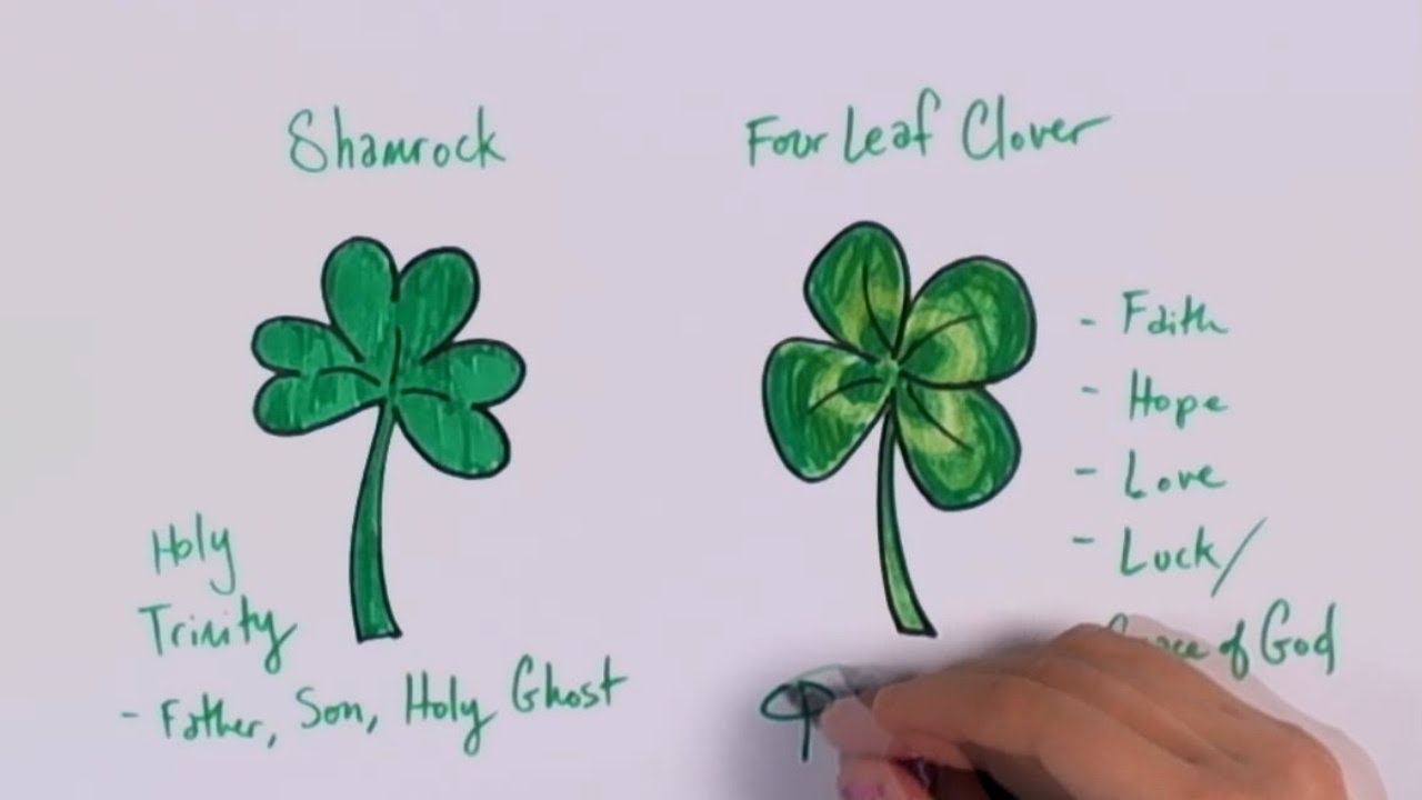 1280x720 How To Draw A Shamrock