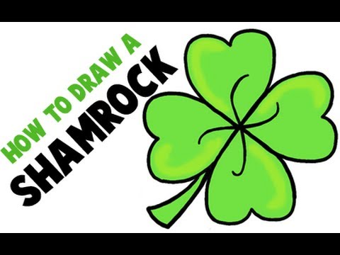 480x360 How To Draw A Shamrock Or Four Leaf Clover For Saint Patrick's Day