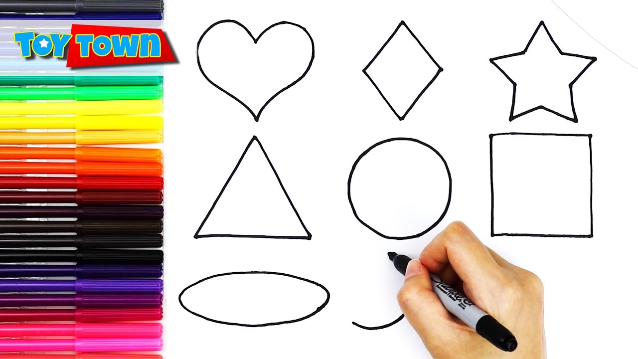 1280x720 Learn Shapes Kids (Fun And Easy!) How To Draw Shapes