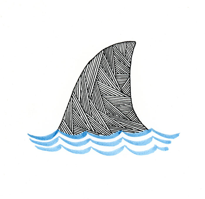 Shark Fin Drawing at GetDrawings | Free download