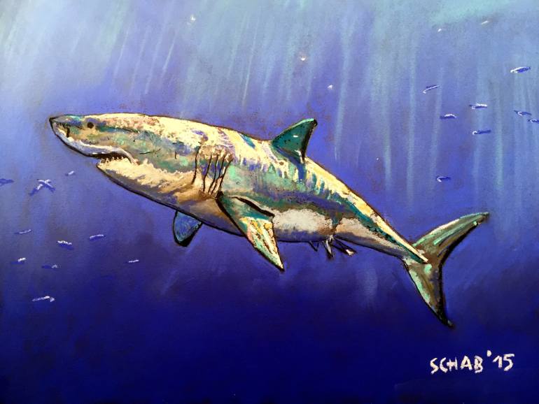 770x578 Saatchi Art Shark Drawing By David Schab
