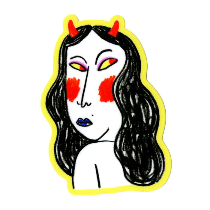700x700 She Devil Sticker Gentle Thrills