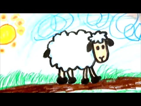 480x360 How To Draw A Cartoon Sheep For Kids