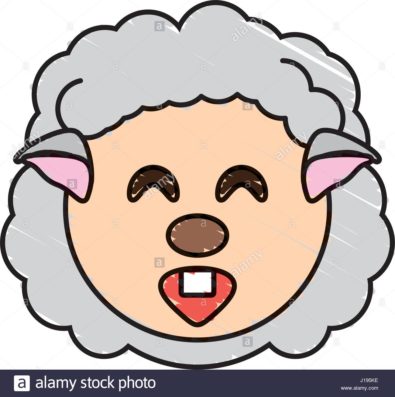 1300x1305 Drawing Sheep Face Animal Stock Vector Art Amp Illustration, Vector
