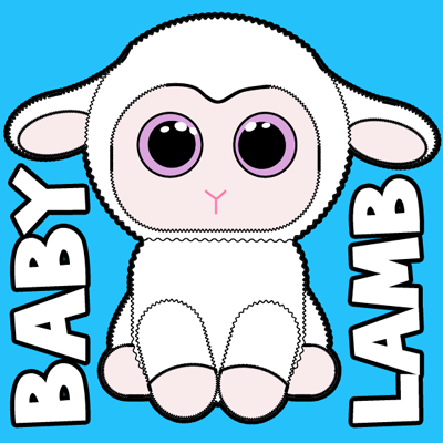 400x400 How To Draw Baby Lamb With Easy Step By Step Drawing Tutorial
