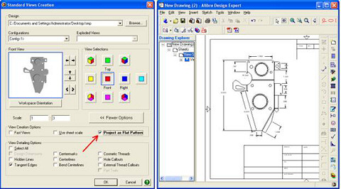 480x266 Creating Flat Pattern Drawings Of Sheet Metal Parts (Alibre Design