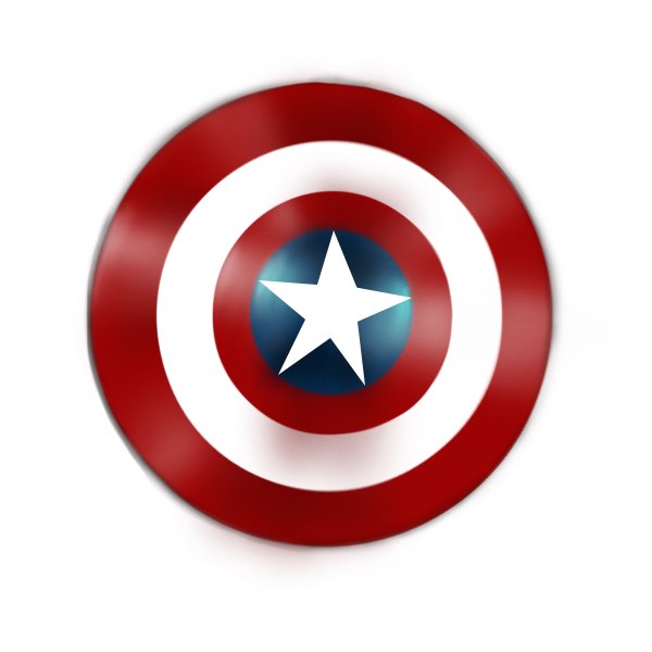 600x600 Learn How To Draw Captain America Shield (Captain America) Step By