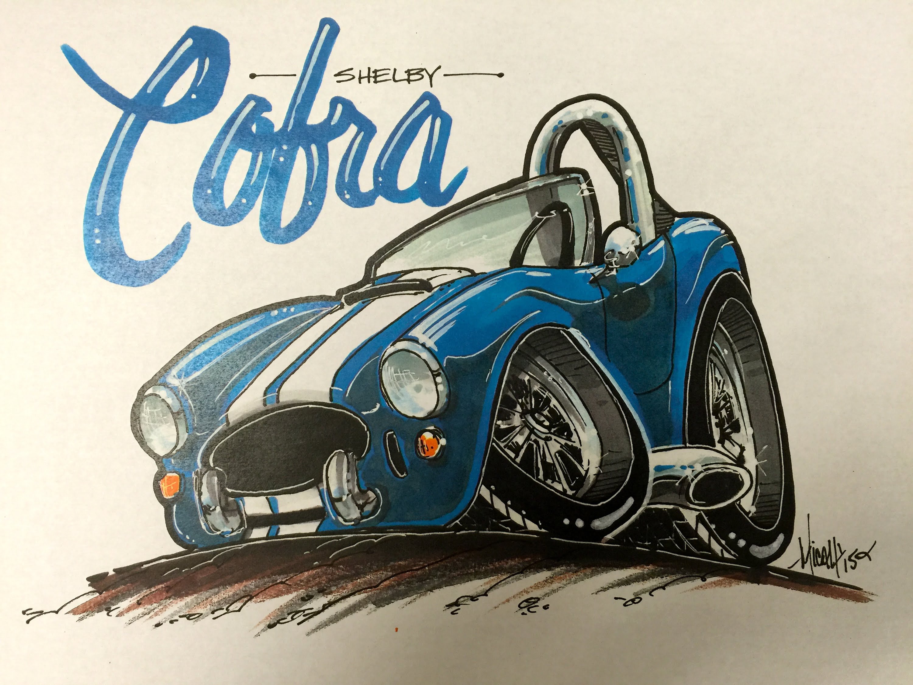 3000x2250 How To Draw A Shelby Cobra Time Lapse!
