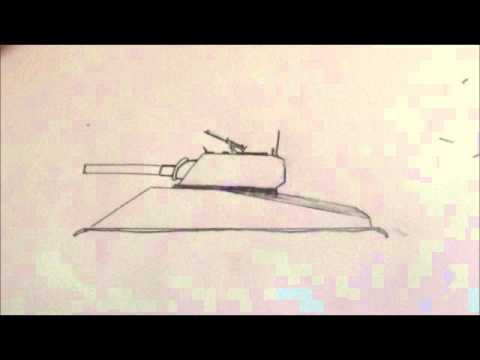 480x360 How To Draw An M4 Sherman Tank