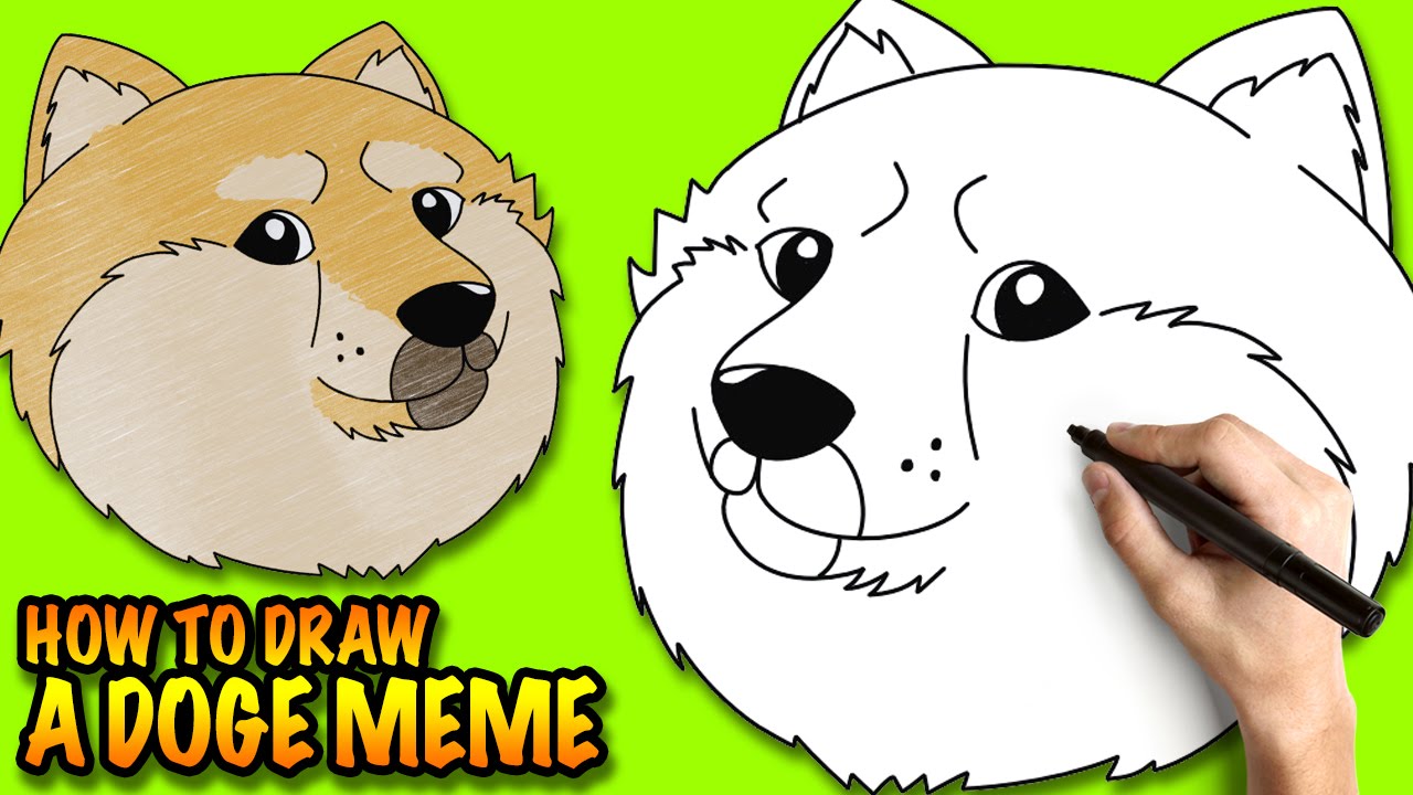 1280x720 How To Draw A Doge Meme (Shiba Inus)