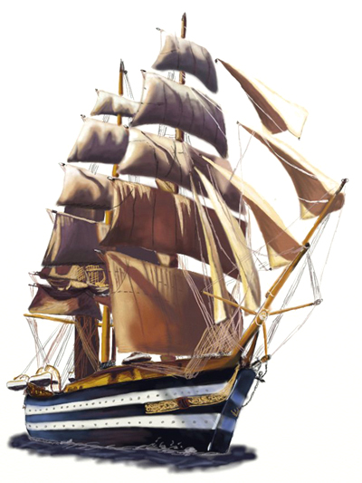 400x533 How To Draw A Sailing Ship