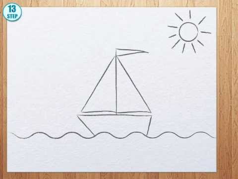 480x360 How To Draw A Boat Step By Step