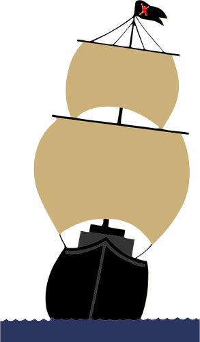 293x500 Pirate Ship Drawing Public Domain Vectors