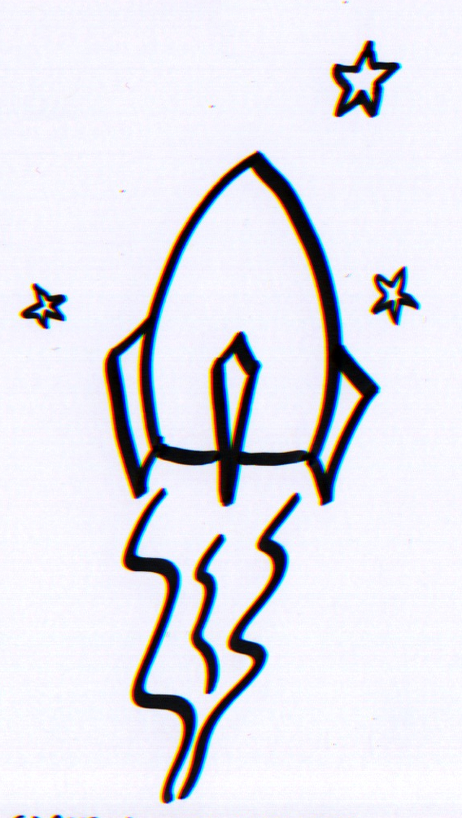 900x1591 How To Draw A Rocket Ship In Three Easy Steps