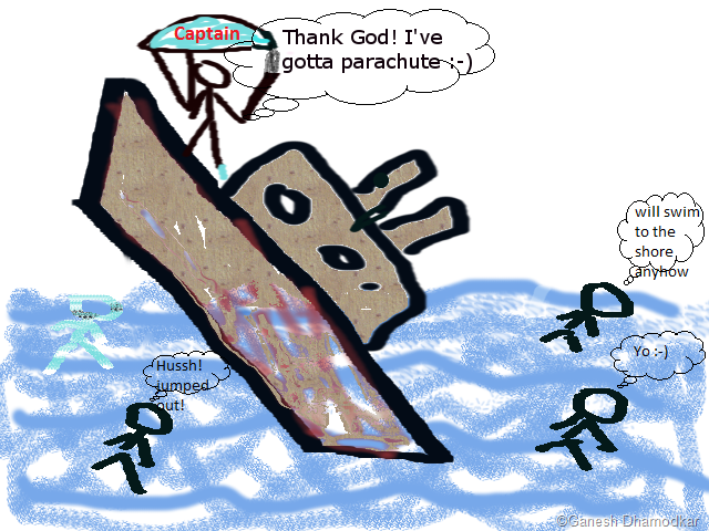 640x480 The Captain Of A Sinking Boat (A Cartoon) The Blog Of Reflections