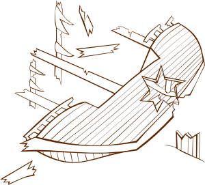 300x271 Shipwreck Clip Art