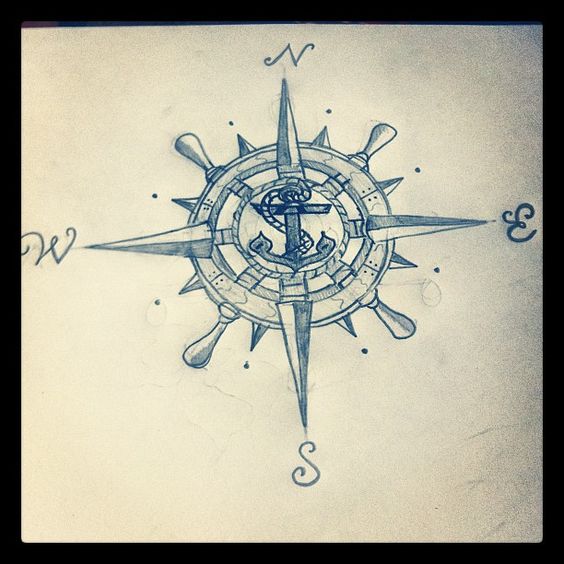 564x564 Best Anchor Compass Tattoos