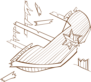 300x271 Shipwreck Drawing Easy Sunglassesray