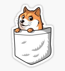 210x230 Pocket Doge Drawing Stickers Redbubble