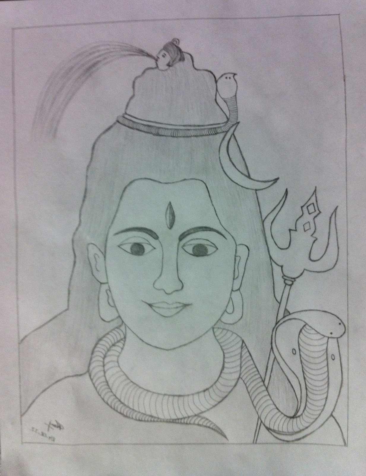 Shiva Drawing at GetDrawings Free download