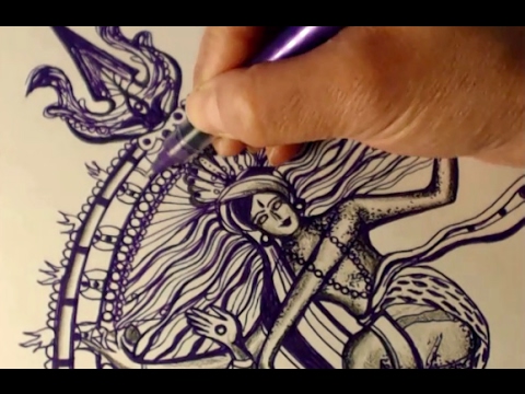 480x360 Speed Drawing Hindu God Shiva As Nataraja, The Lord Of Dance