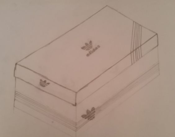 564x440 The Top View Of The Adidas Shoe Box Edited Using Photoshop