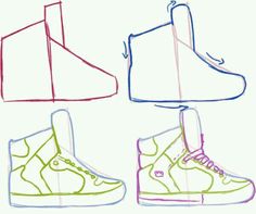 236x197 How To Draw Shoes Sketching Drawings, Tutorials