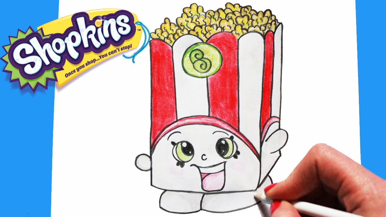 1280x720 How To Draw Shopkins Season 2 Poppy Corn Step By Step Easy Toy