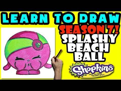480x360 How To Draw Shopkins Season 7 Splashy Beach Ball, Step By Step