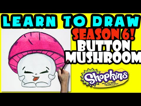 480x360 How To Draw Shopkins Season 6 Button Mushroom, Step By Step