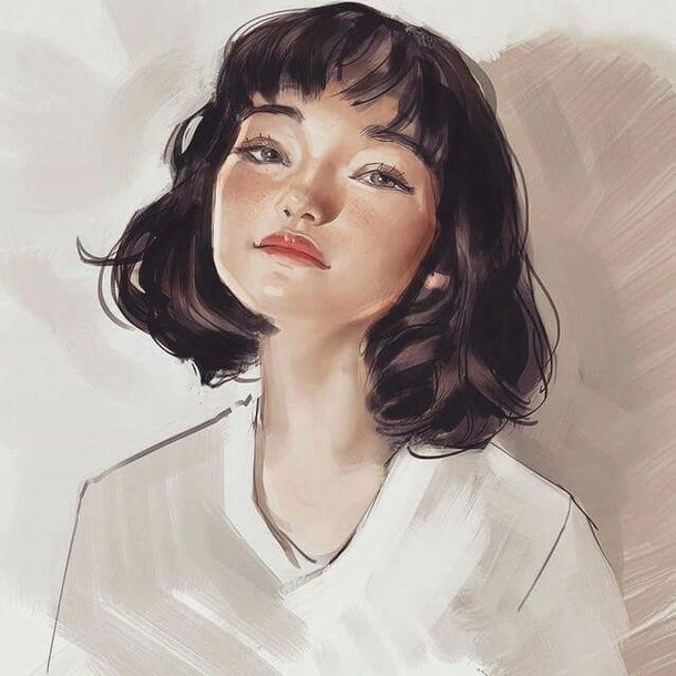 Short Hair Girl Drawing at GetDrawings.com | Free for personal use