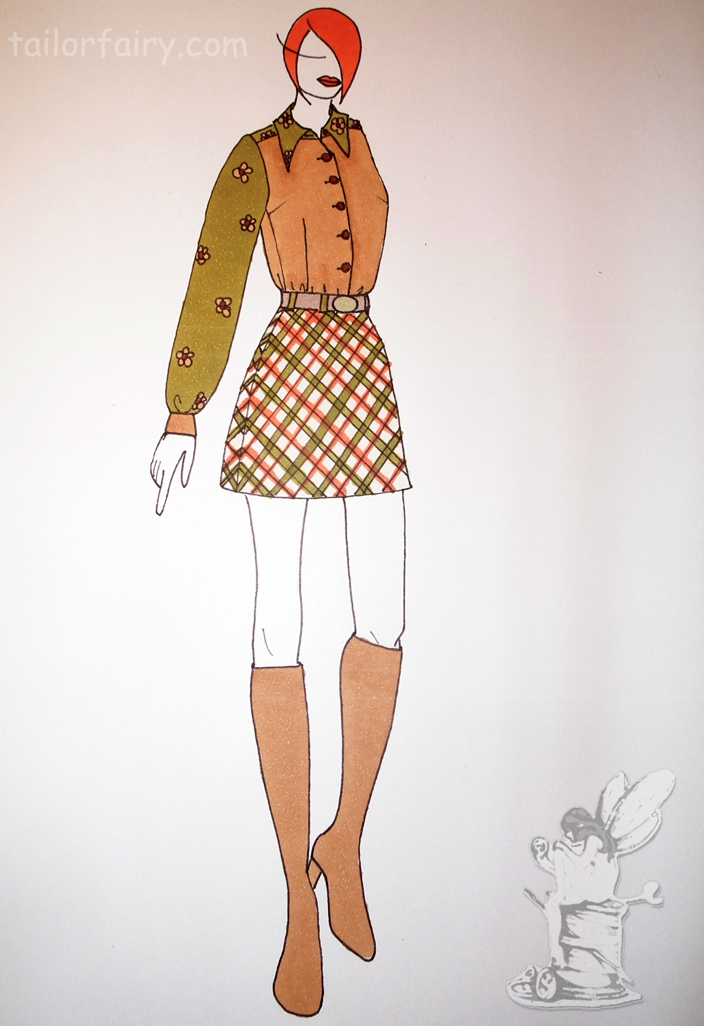 2357x3436 Short Skirt Drawing Tailorfairy