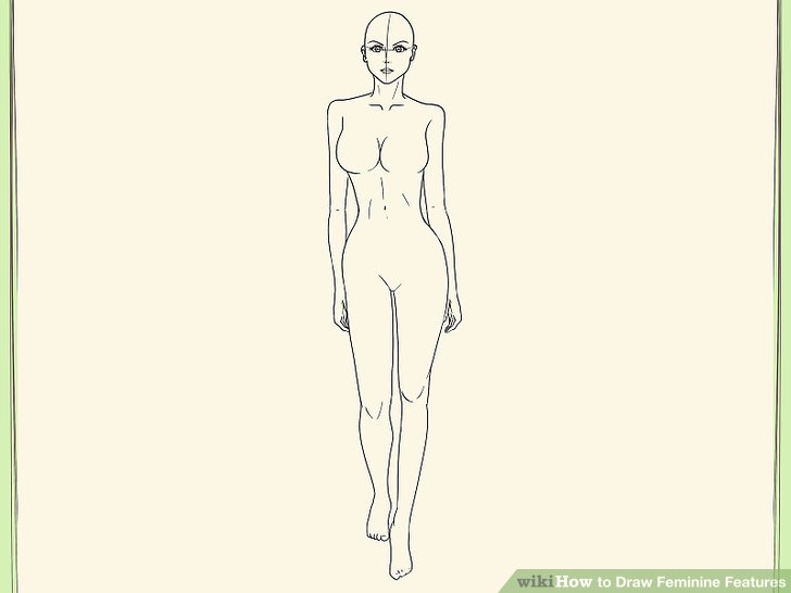 728x546 How To Draw Feminine Features 9 Steps (With Pictures)