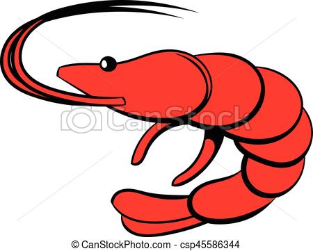 450x361 Shrimp Icon Cartoon. Shrimp Icon In Cartoon Style Isolated Eps