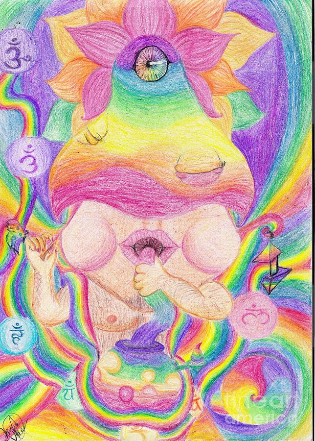 644x900 Shroom Shaman Drawing By Jarem Vilez