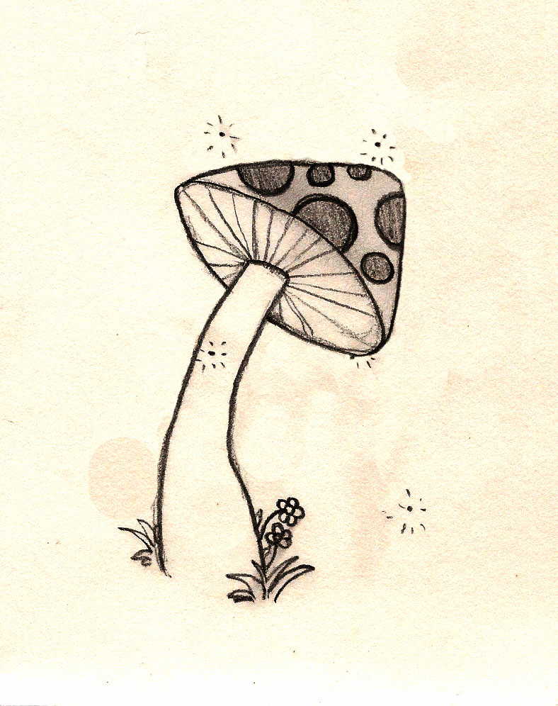 788x996 Mushroom Doodle By ~znnai On Grandma S' Doodles