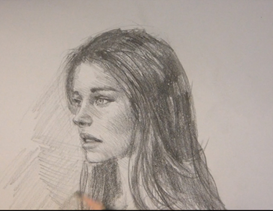 908x700 Drawing People Face Side View