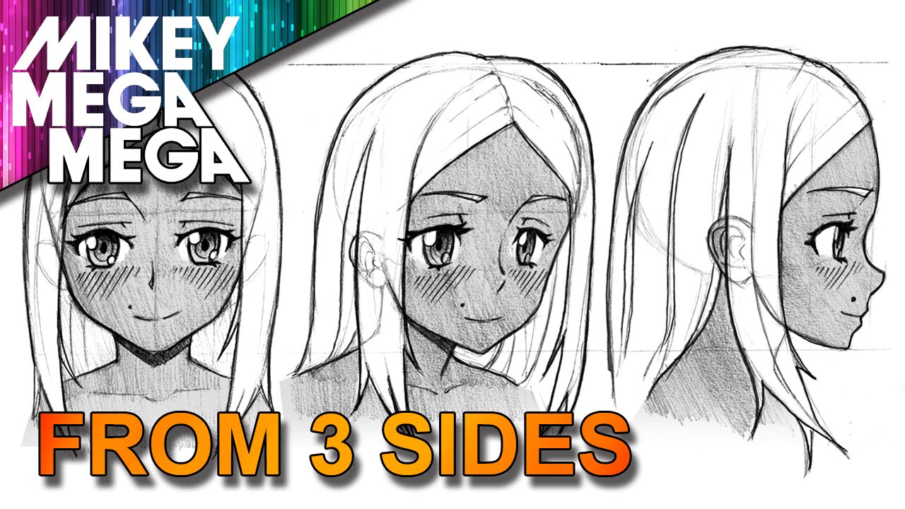 1280x720 How To Draw Frontsideprofile Face From 3 Different Angles