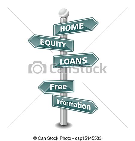 450x470 Home Equity Loan Icon As Signpost