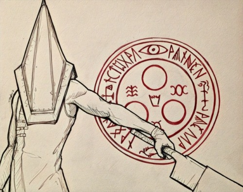 500x395 Pyramid Head Drawing Tumblr