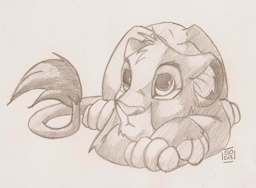 500x368 Simba Drawing Discovered By Luvt1d On We Heart It