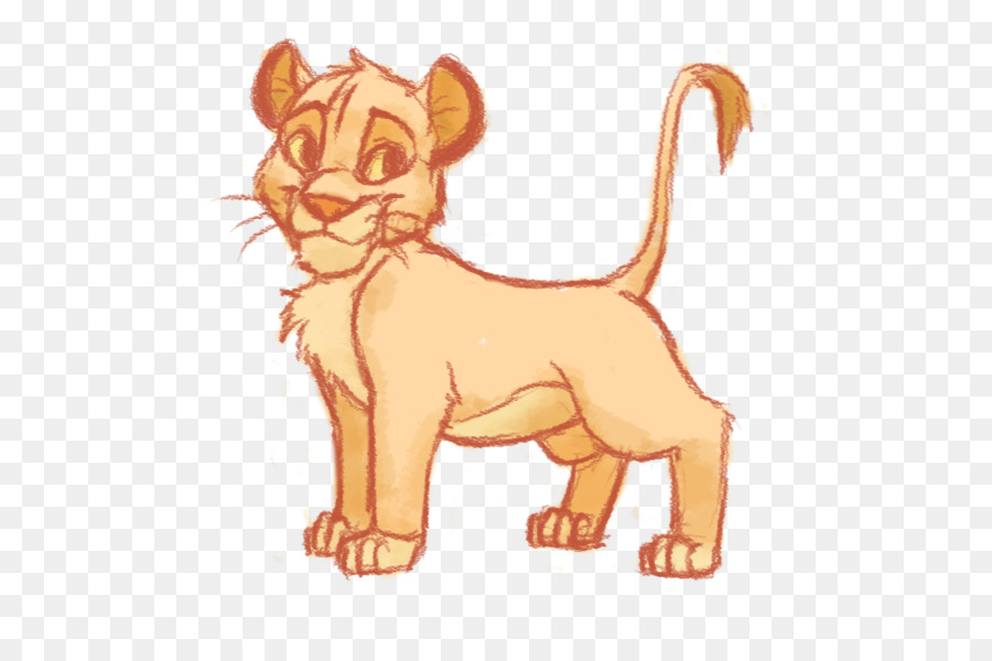 900x600 Simba The Lion King Cat Drawing
