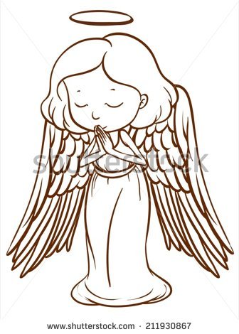 336x470 Pictures Simple Drawing Of An Angel,