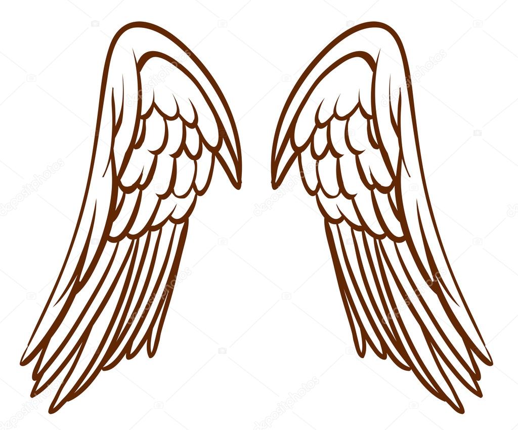 Simple Angel Wings Drawing | Images and Photos finder