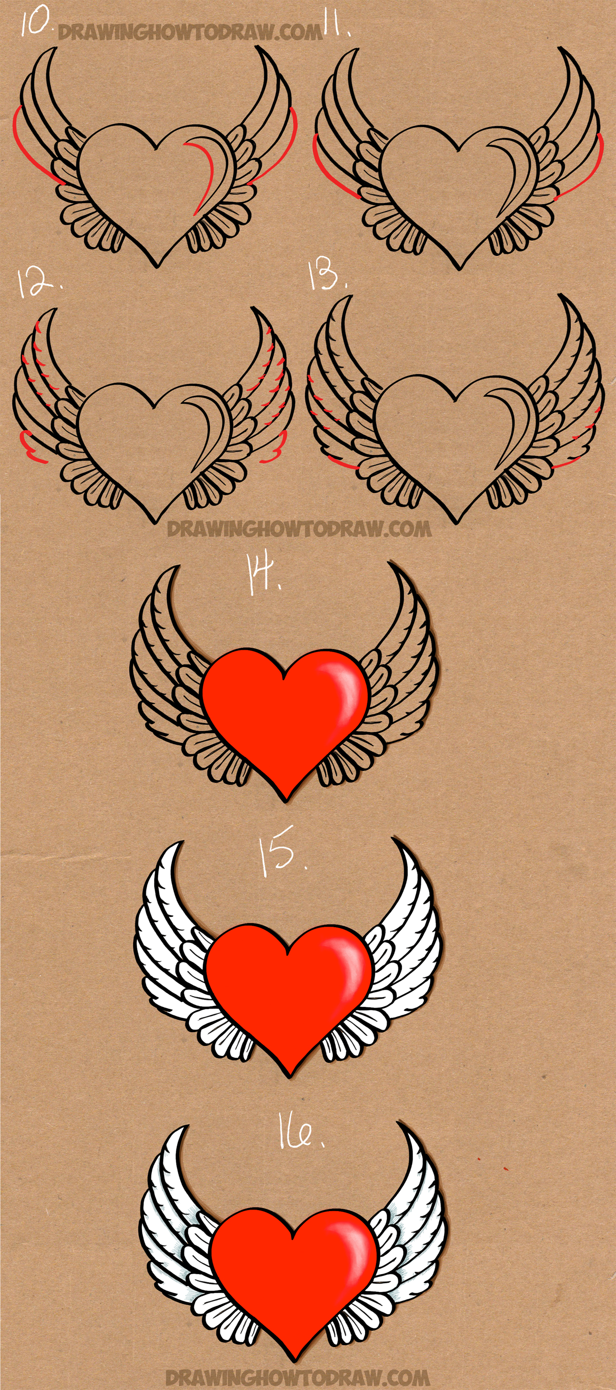 1250x2820 How To Draw A Heart With Wings