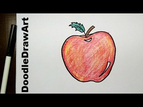 480x360 Drawing How To Draw Cartoon Apple