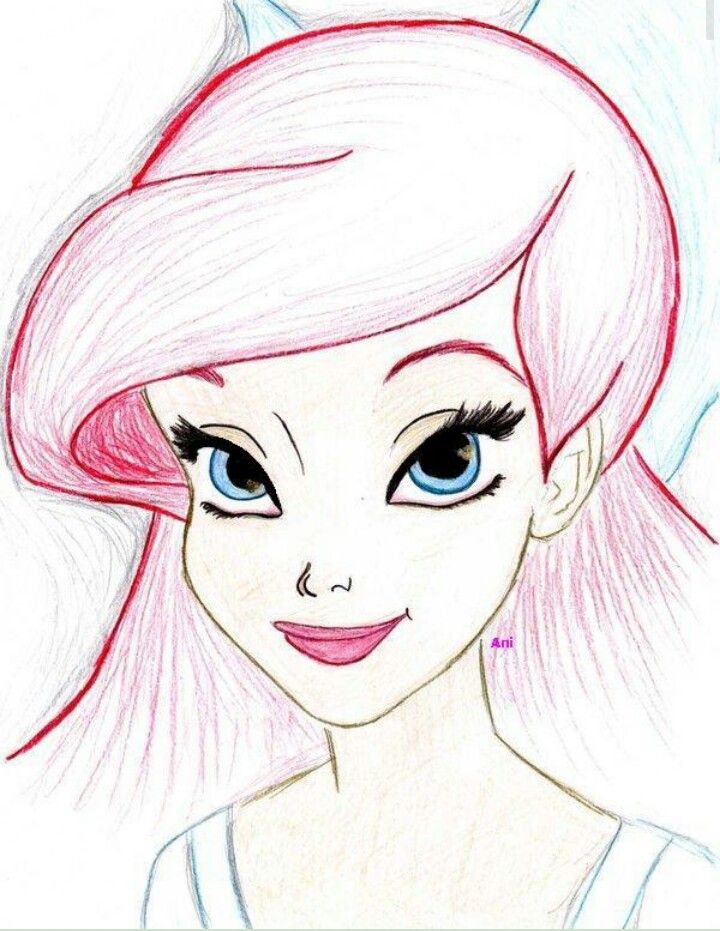 720x931 Pin By Jessica Stroud On Disney Drawings, Ariel